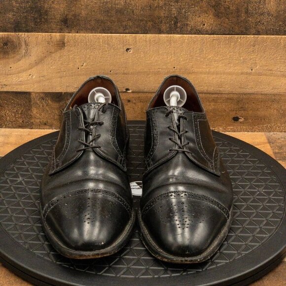 ALDEN NEW ENGAND MENS DRESS SHOES CAP TOE BLACK LEATHER OXFORDS SIZE 12 AAA/A main image 6